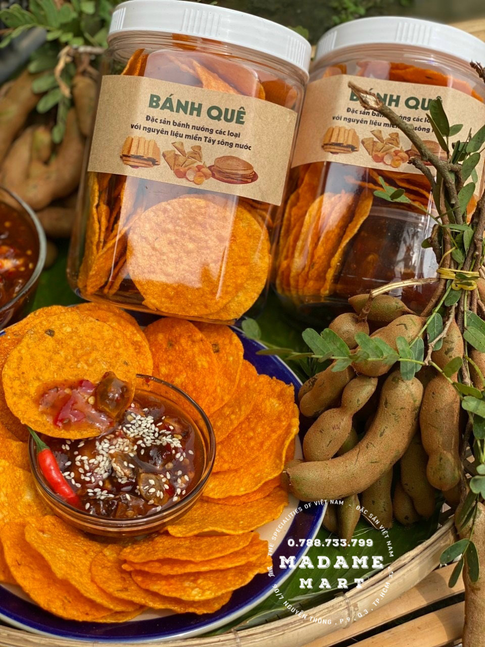 BÁNH TRÁNG KHOAI MÌ ME NGÀO
