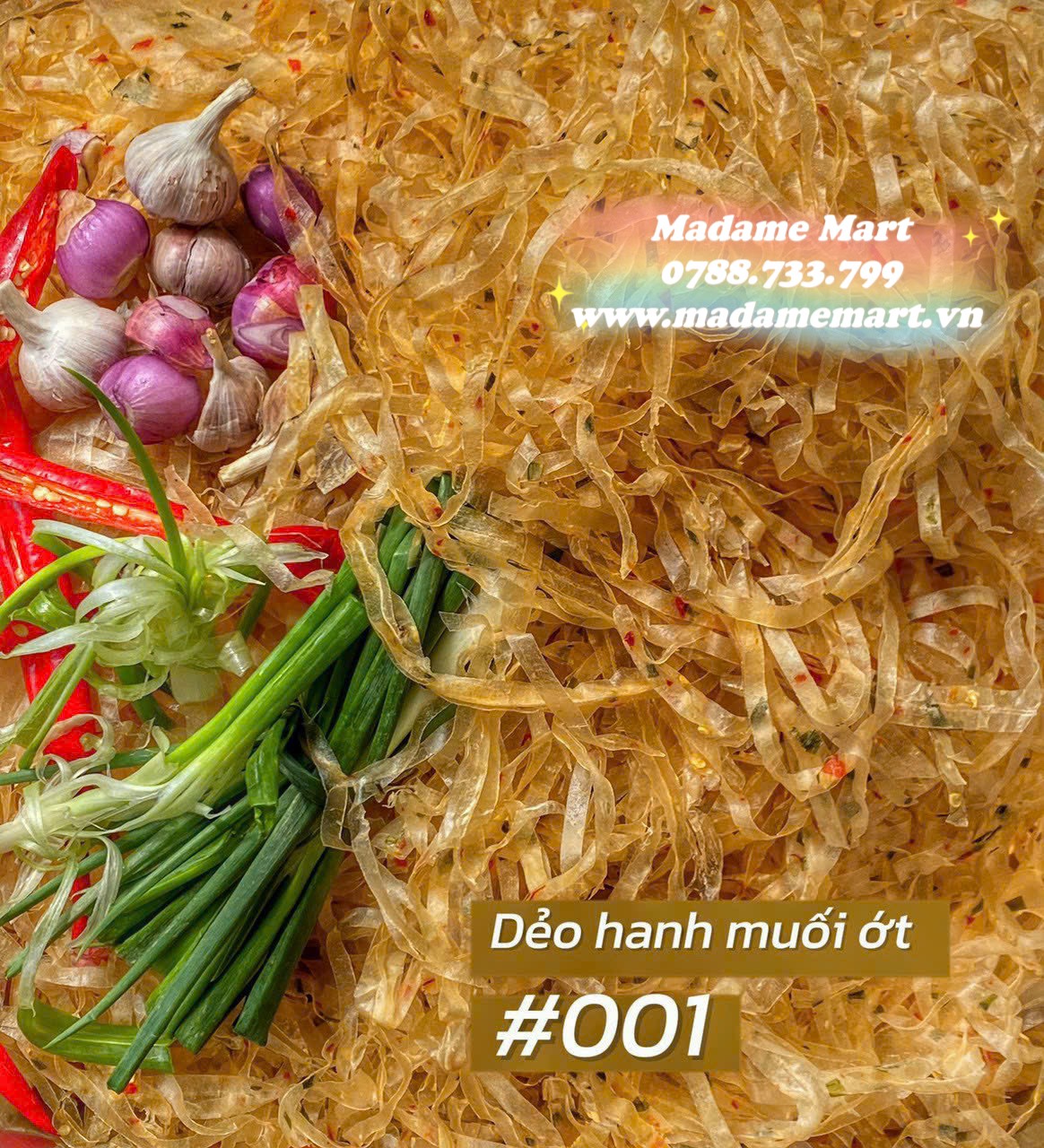 SỢI BÁNH TRÁNG DẺO HÀNH MUỐI ỚT