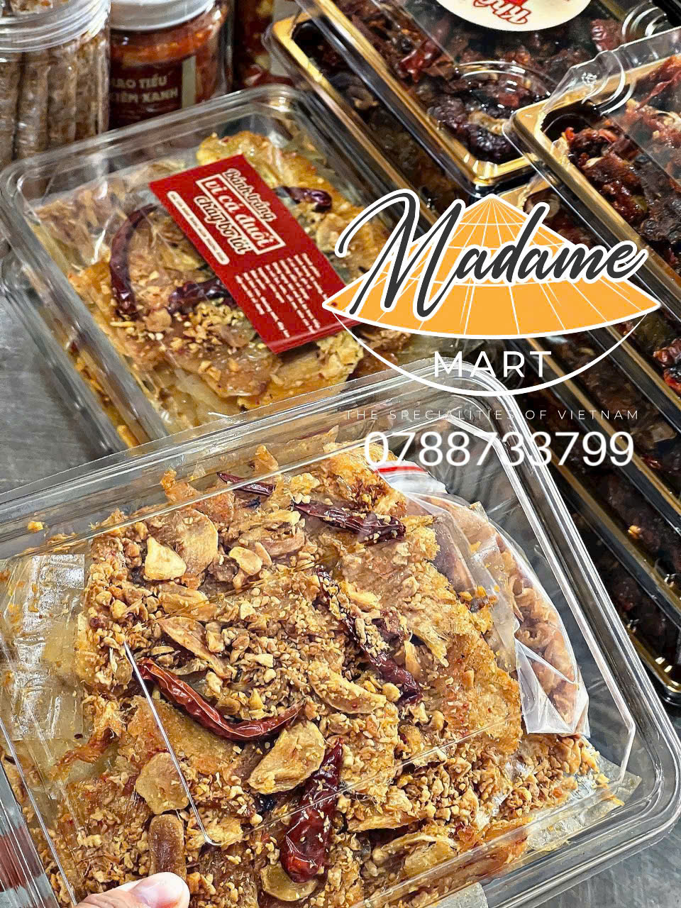 BÁNH TRÁNG VI CÁ ĐUỐI BƠ TỎI (Hộp 300G)