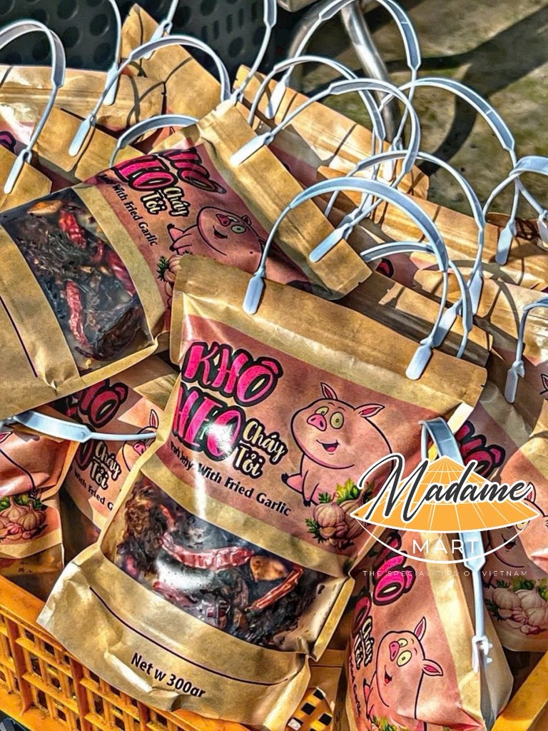 BÁNH TRÁNG KHÔ HEO CHÁY TỎI