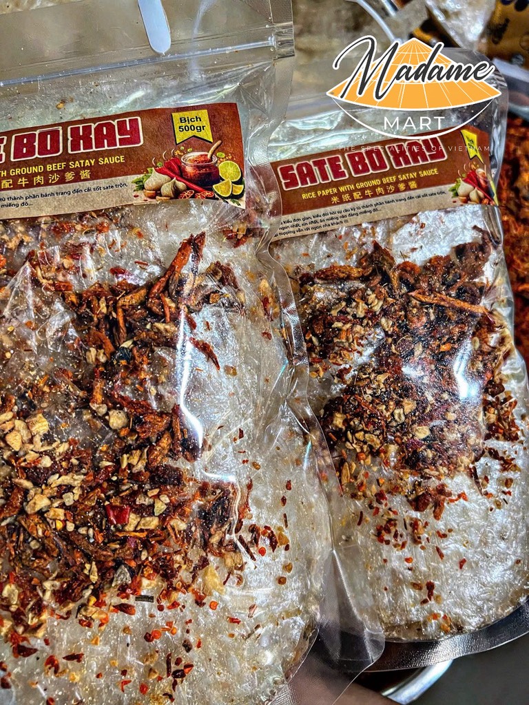 BÁNH TRÁNG SATE BÒ XAY