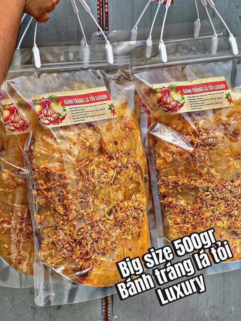 BÁNH TRÁNG LÁ TỎI LUXURY (Big Size)
