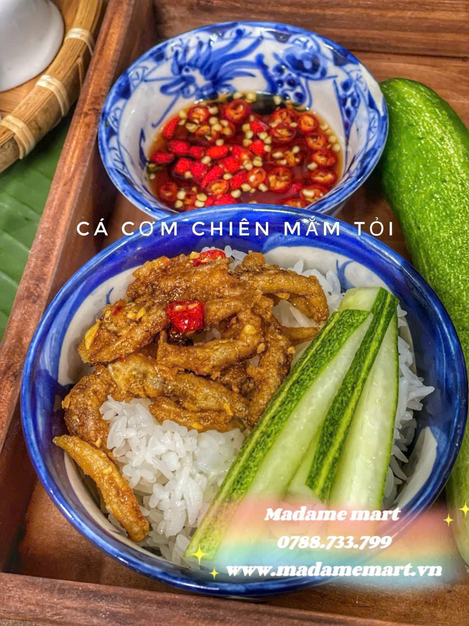 CÁ CƠM CHIÊN MẮM TỎI (Hủ 500G)