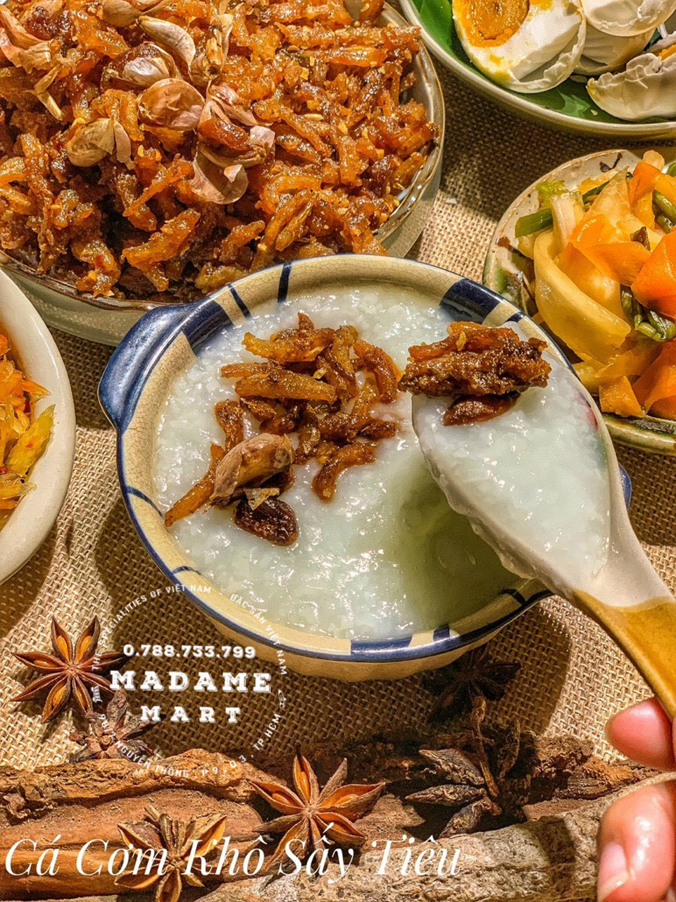 CÁ CƠM KHO SẤY TIÊU 350GR