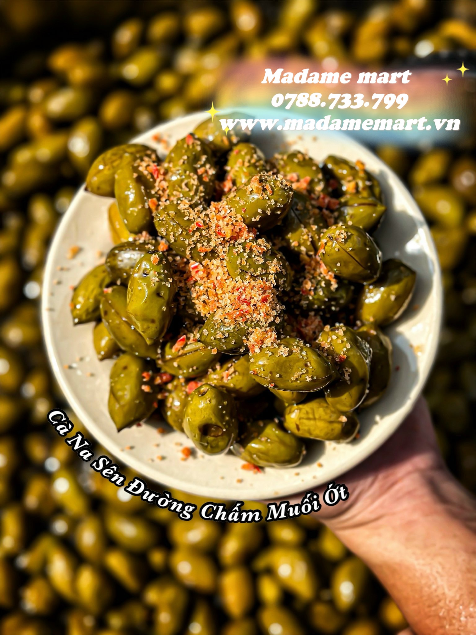 CÀ NA SÊN ĐƯỜNG CHẤM MUỐI ỚT