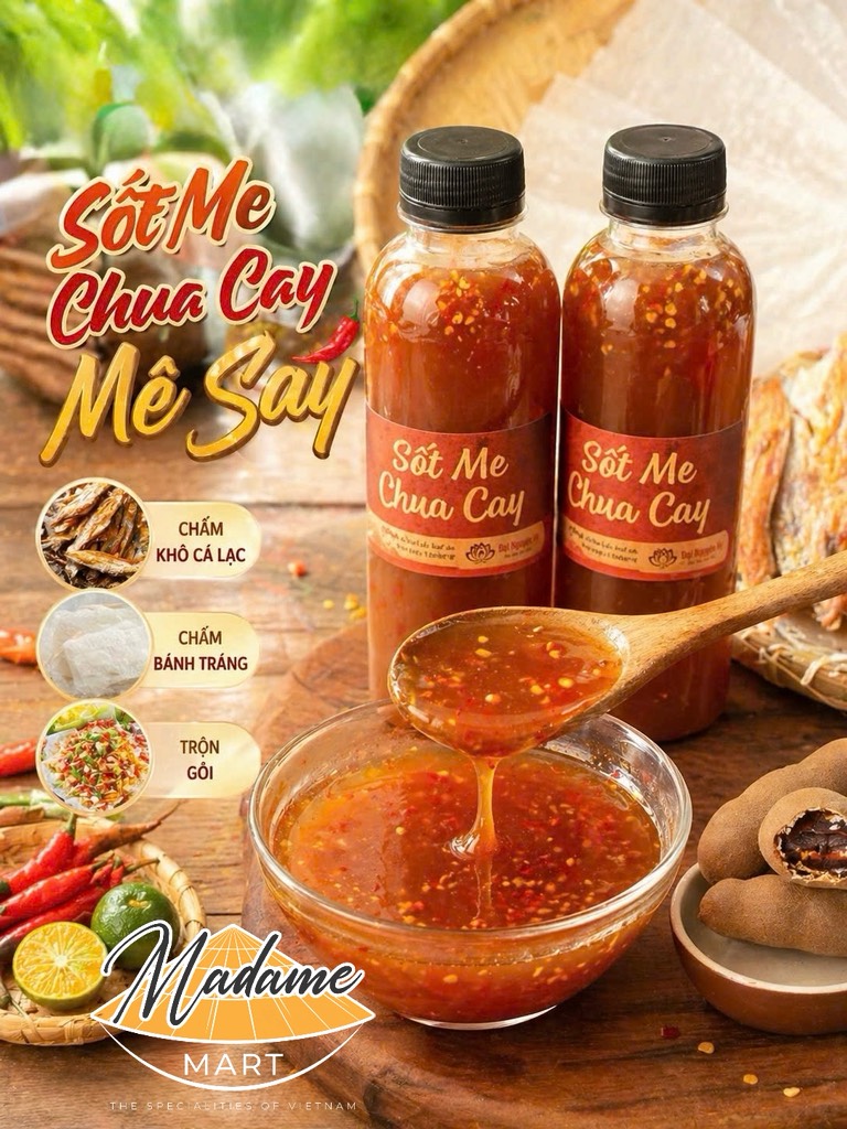 SỐT ME CHUA CAY