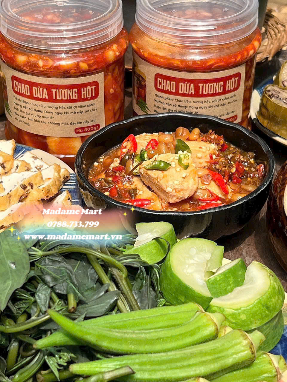 CHAO ỚT XIÊM TƯƠNG HỘT (Hộp 800G)