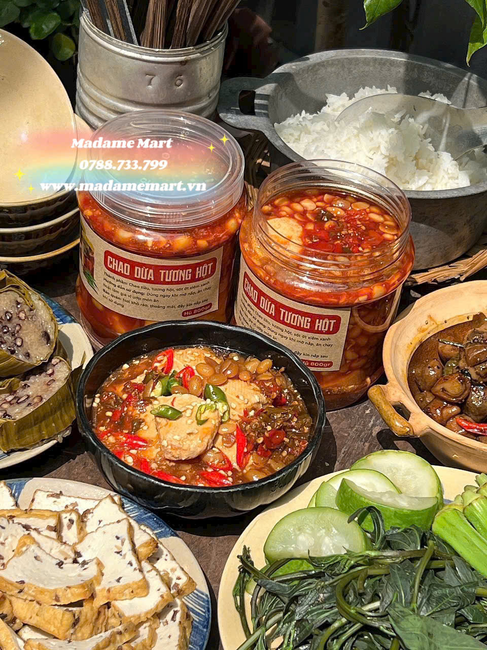 CHAO ỚT XIÊM TƯƠNG HỘT (Hộp 800G)