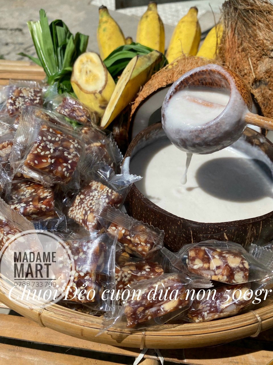 CHUỐI DỪA NON ĐƯỜNG PHÈN