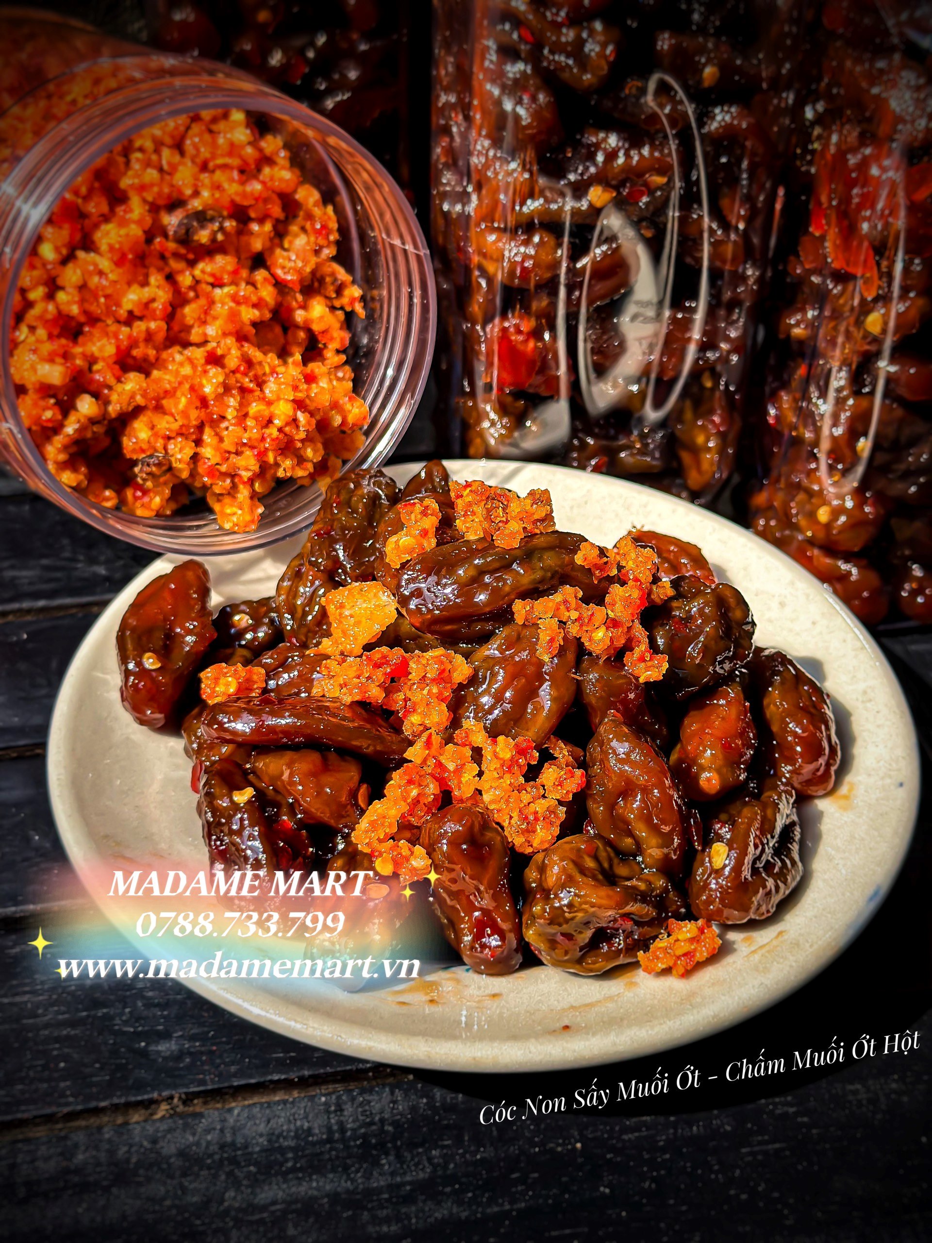 CÓC MUỐI ỚT 500G (Kèm Muối Ớt Hột)