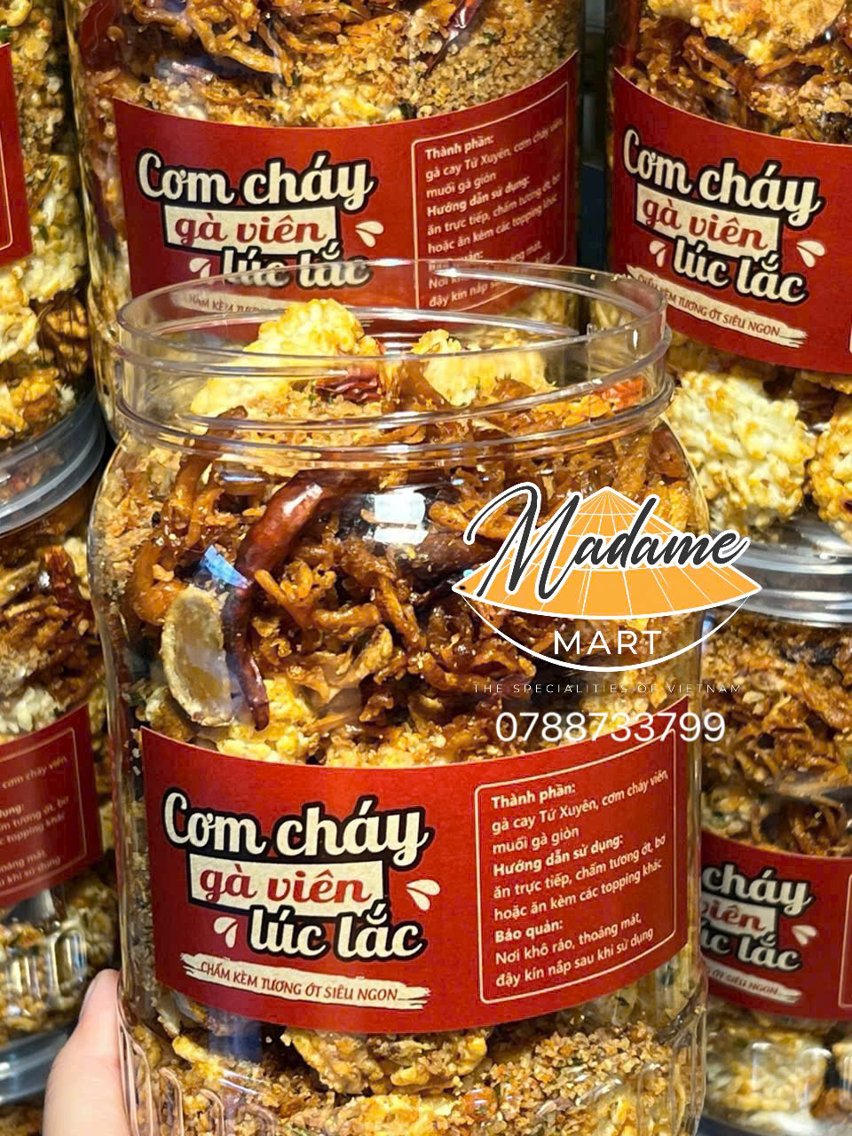CƠM CHÁY GÀ VIÊN LÚC LẮC (Hũ 400G)