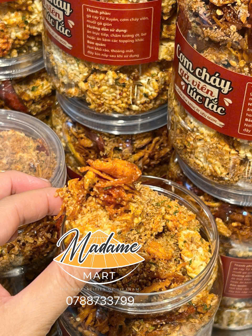 CƠM CHÁY GÀ VIÊN LÚC LẮC (Hũ 400G)