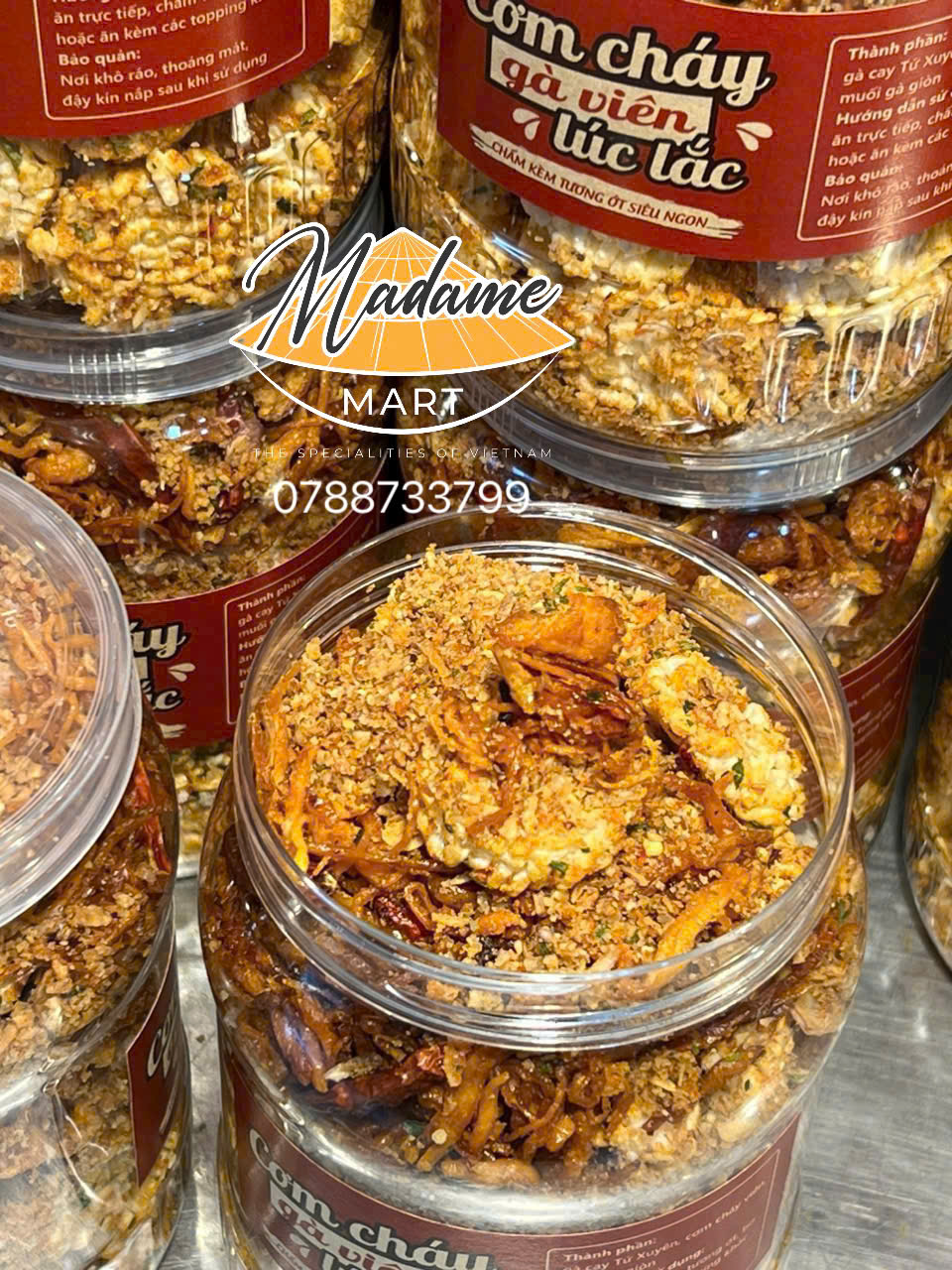 CƠM CHÁY GÀ VIÊN LÚC LẮC (Hũ 400G)