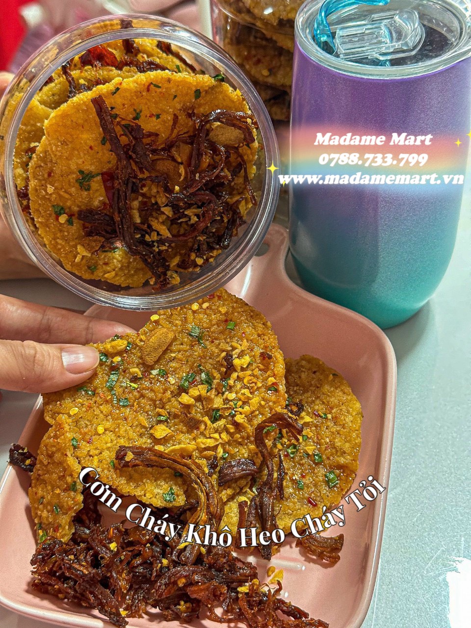 CƠM CHÁY KHÔ HEO TỎI (HỦ 450G)