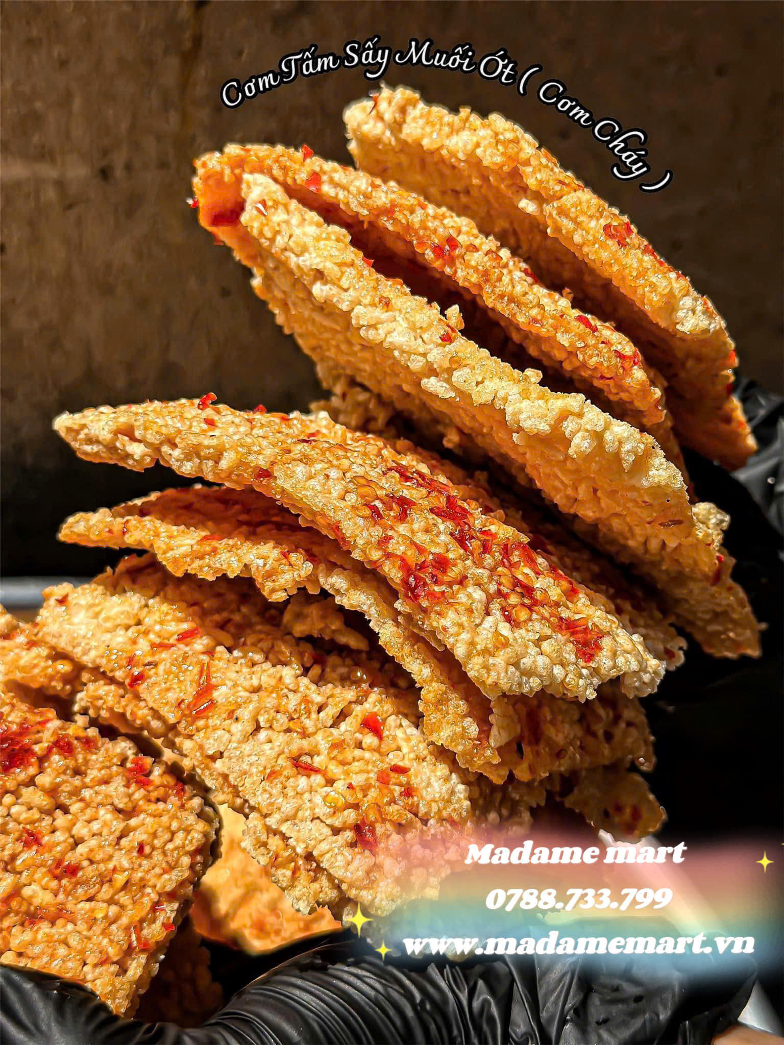 CƠM TẤM SẤY MUỐI ỚT (Gói 500G)