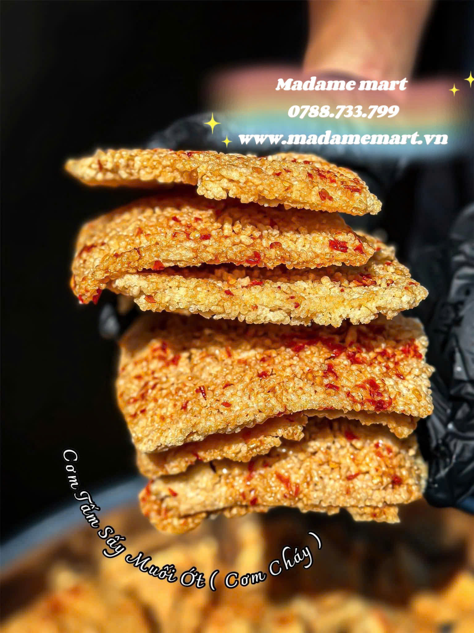 CƠM TẤM SẤY MUỐI ỚT (Gói 500G)
