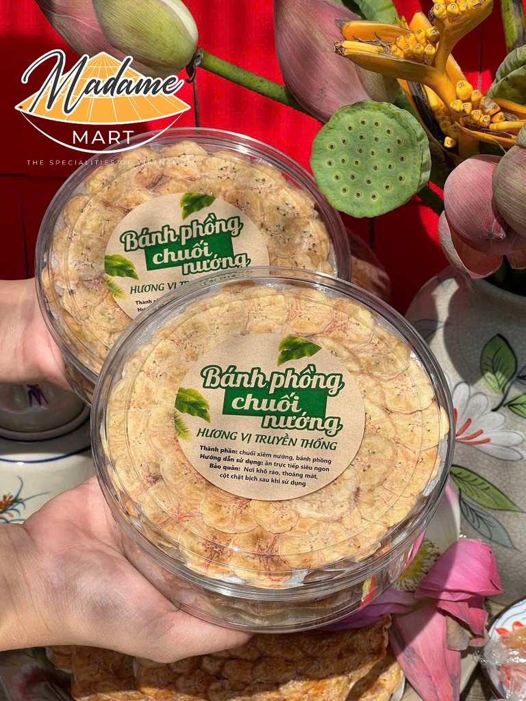 BÁNH PHỒNG CHUỐI NƯỚNG (Hộp 10 Bánh)