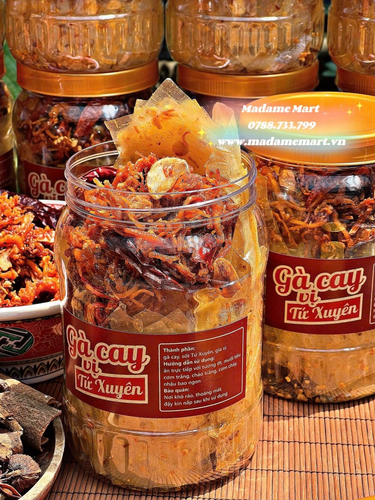 BÁNH TRÁNG KHÔ GÀ TỨ XUYÊN (Hũ 300G)