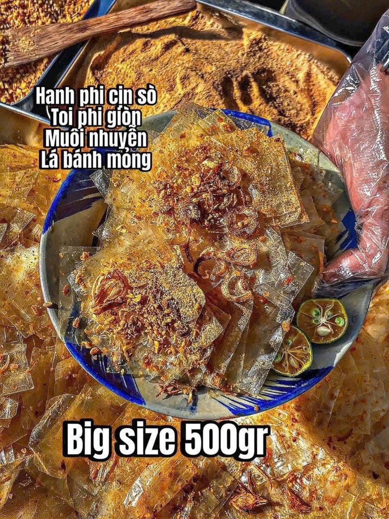 BÁNH TRÁNG LÁ TỎI LUXURY (Big Size)