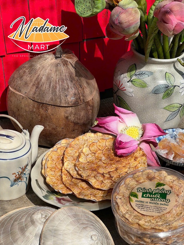 BÁNH PHỒNG CHUỐI NƯỚNG (Hộp 10 Bánh)