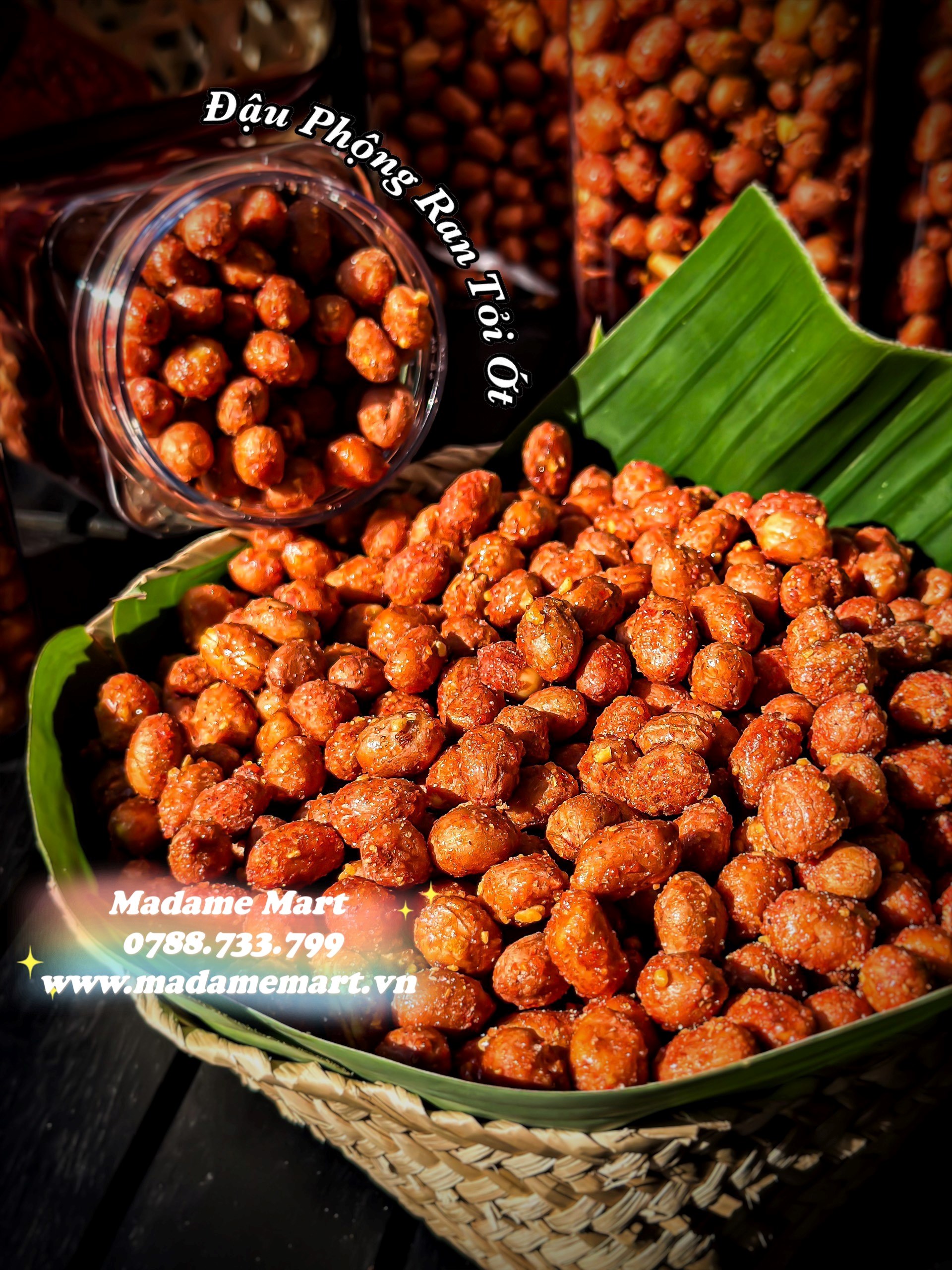 ĐẬU PHỘNG RANG TỎI ỚT (HỦ 350G)