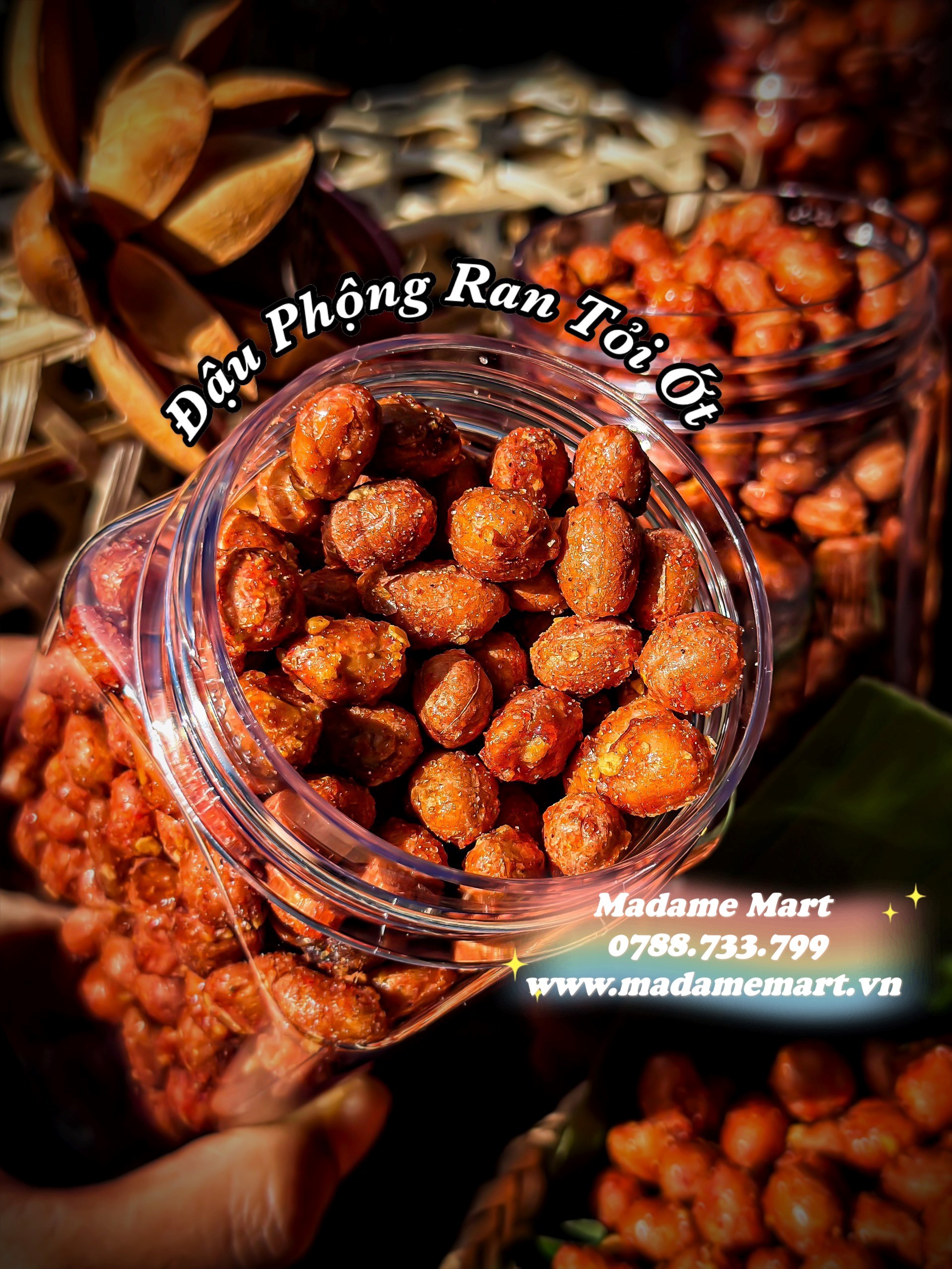 ĐẬU PHỘNG RANG TỎI ỚT (HỦ 350G)