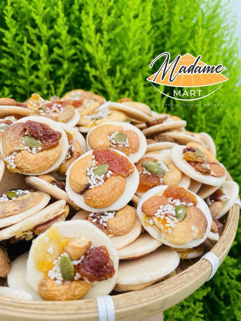 BÁNH ĐỒNG TIỀN MIX HẠT (Túi 250G)