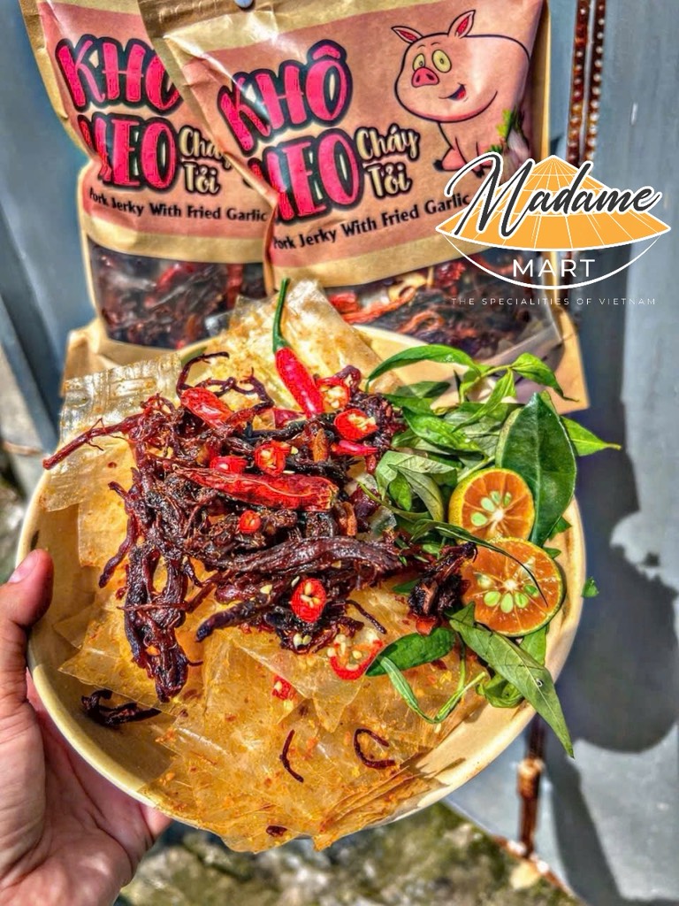 BÁNH TRÁNG KHÔ HEO CHÁY TỎI