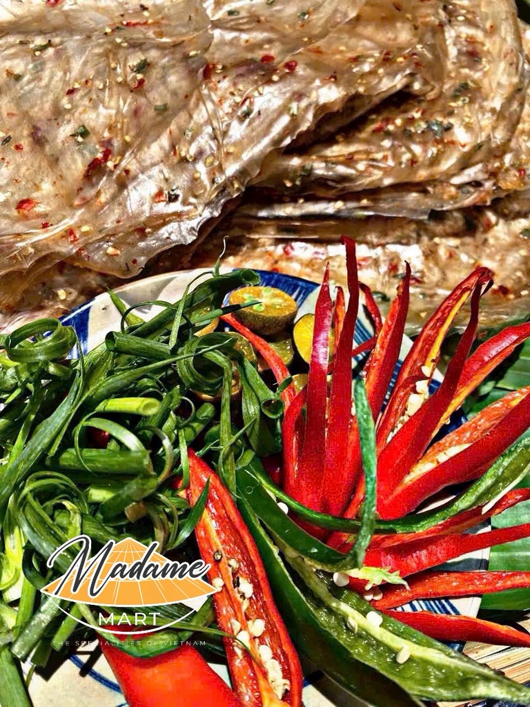 BÁNH TRÁNG DẺO HÀNH MUỐI ỚT XẤP (500G)