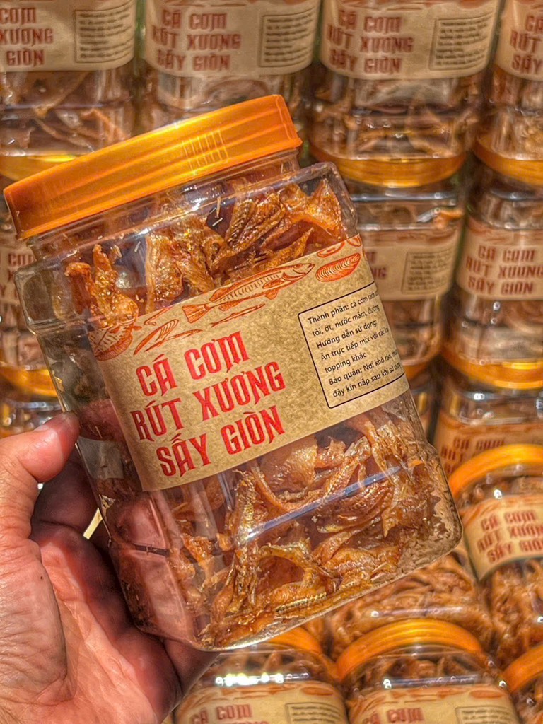 CÁ CƠM RÚT XƯƠNG SẤY GIÒN (Hũ 300G)