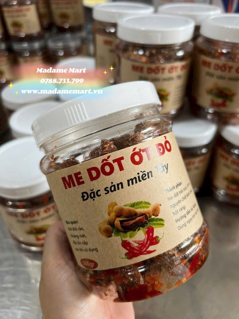 ME DỐT MUỐI ỚT (Hũ 500G)