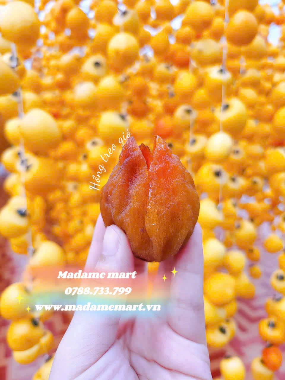 HỒNG TREO SẤY GIÓ DALAT (HỘP 500G)