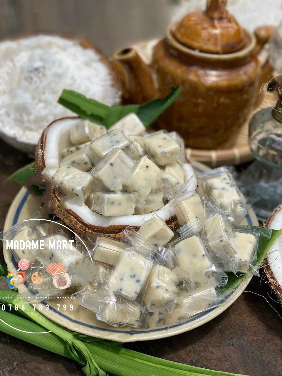 KẸO DỪA SÁP MÈ ĐEN