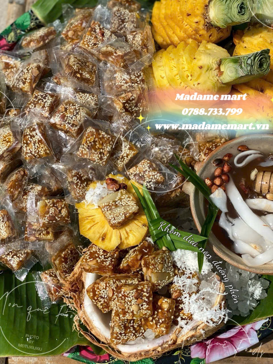 KHÓM DỪA NON ĐƯỜNG PHÈN (500G)