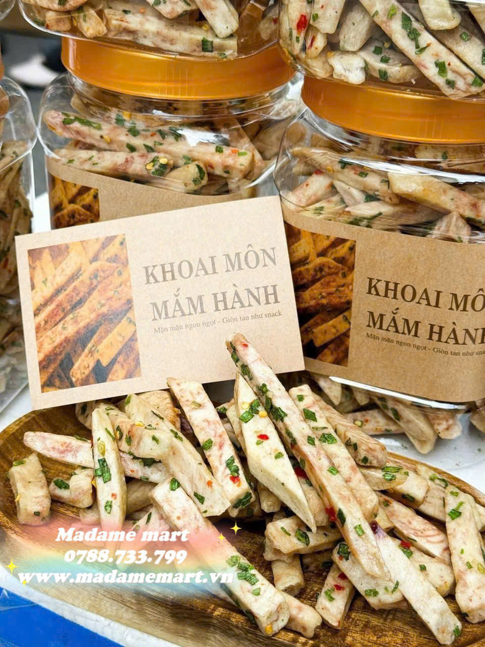 KHOAI MÔN CỌNG MẮM HÀNH (Hũ 500G)