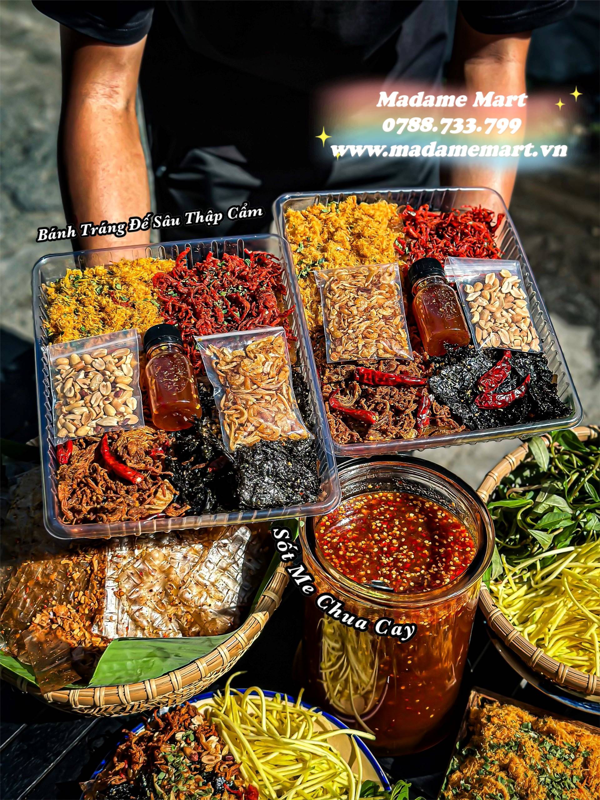 SET BÁNH TRÁNG ĐẾ SÂU THẬP CẨM (Set 460G)