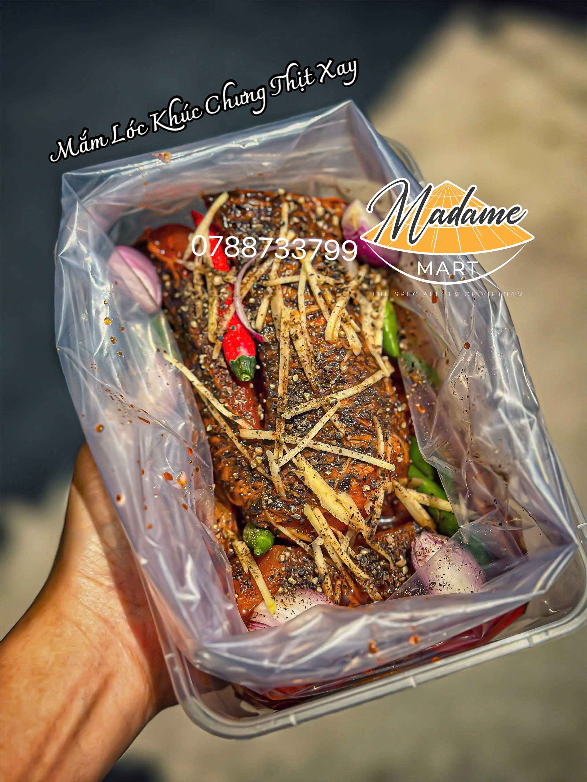 MẮM LÓC KHÚC CHƯNG THỊT XAY (Hộp 700G)
