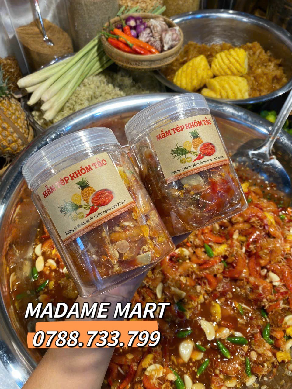 MẮM TÔM CHUA KHÓM TẮC (Hủ 700G)