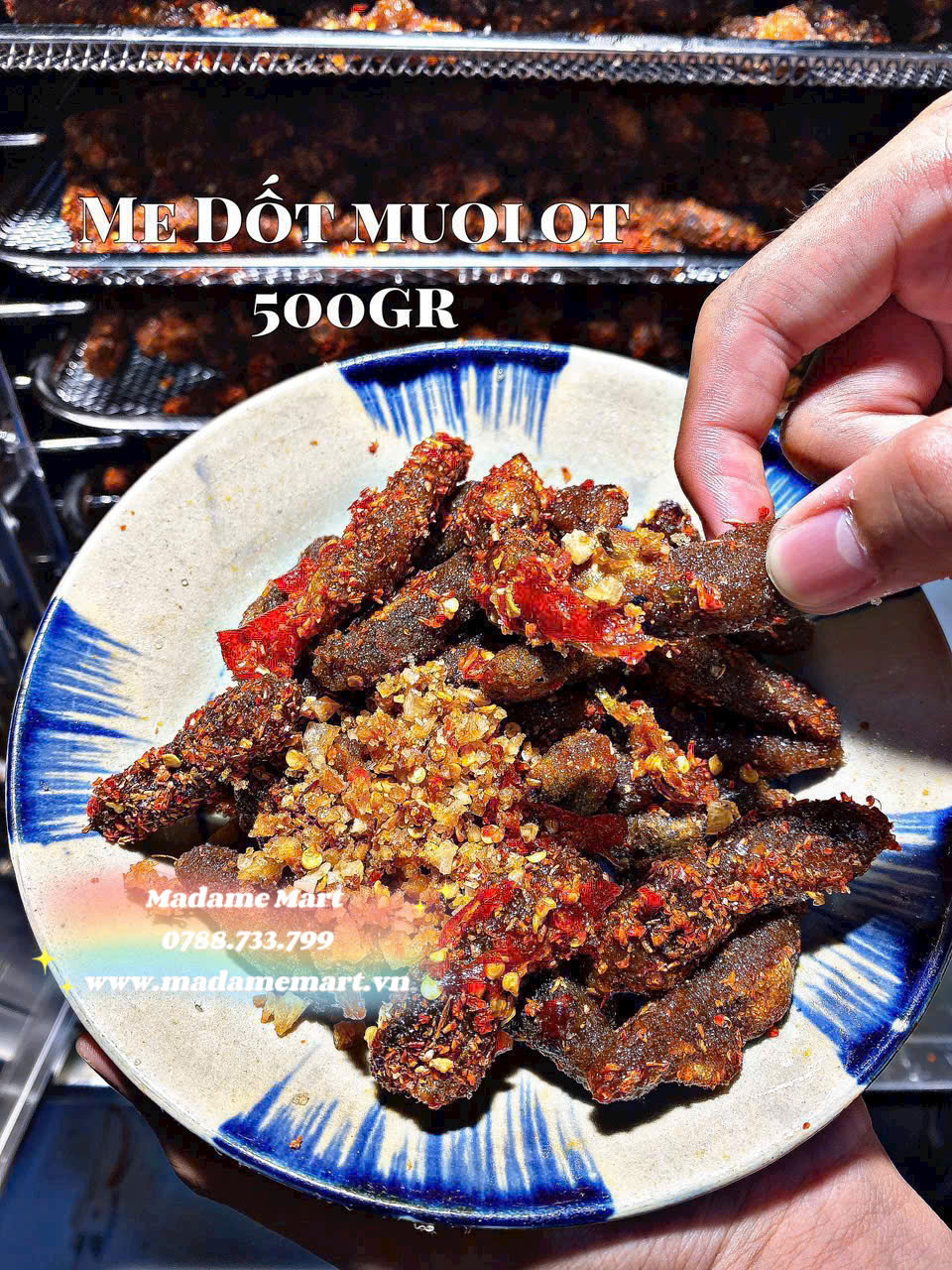ME DỐT MUỐI ỚT (Hũ 500G)
