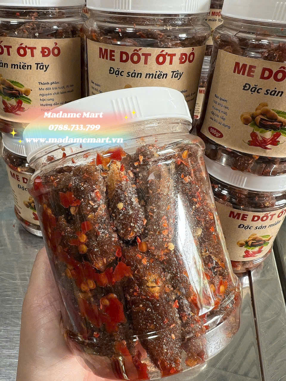 ME DỐT MUỐI ỚT (Hũ 500G)