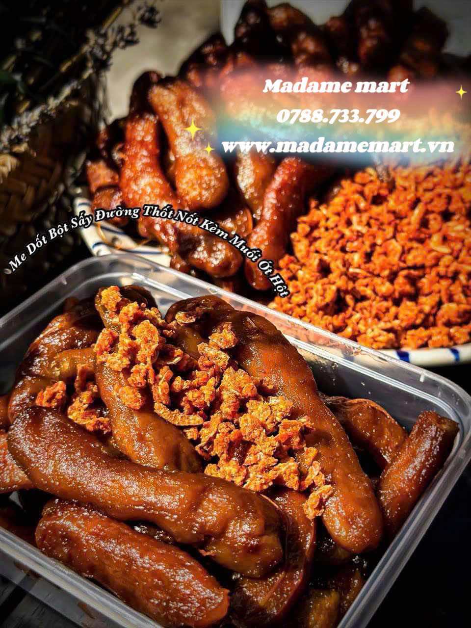 ME DỐT SẤY ĐƯỜNG THỐT NỐT (HỘP 500G)