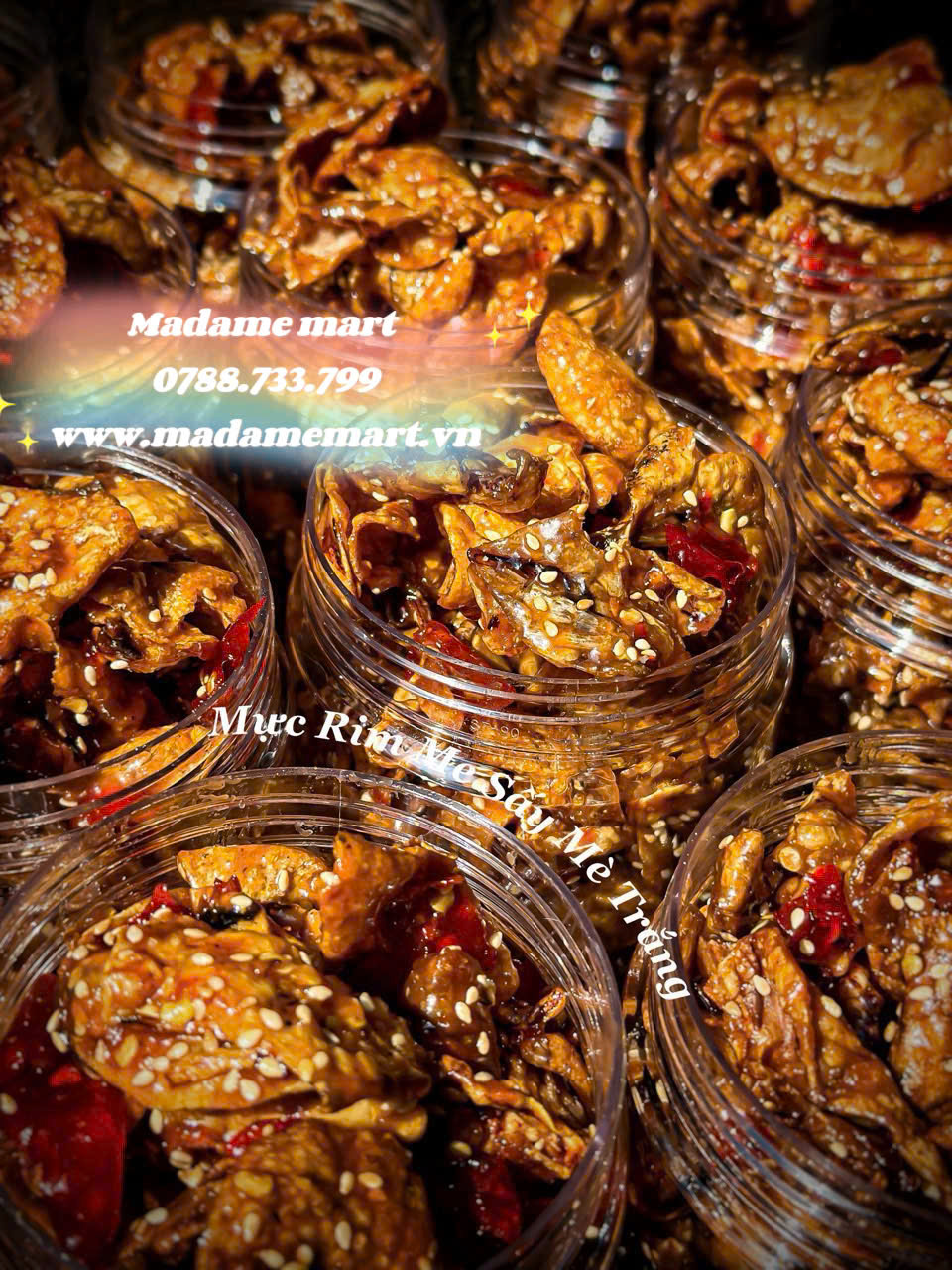MỰC RIM ME SẤY MÈ TRẮNG (Hủ 350G)