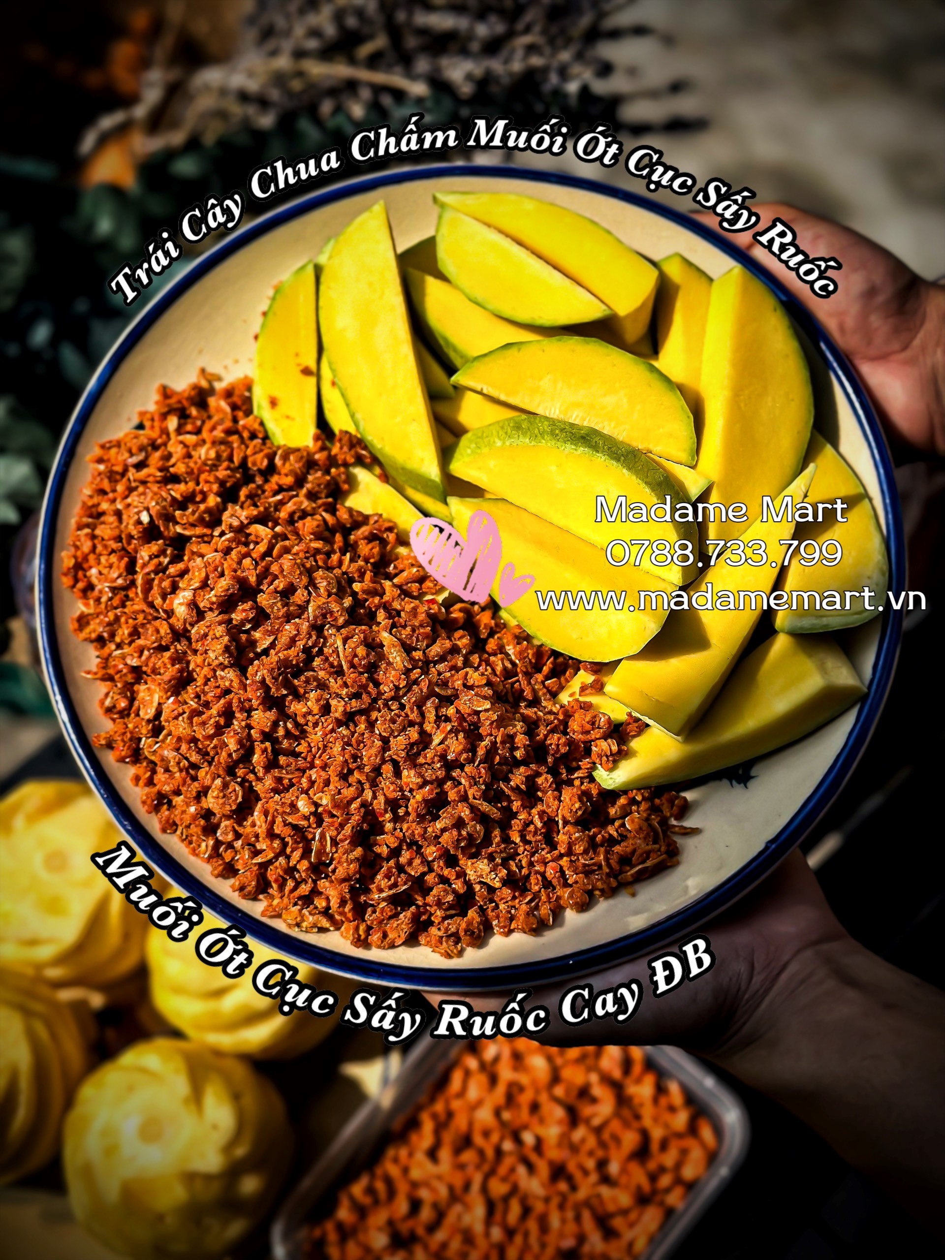 MUỐI ỚT CỤC SẤY RUỐC CAY ĐB