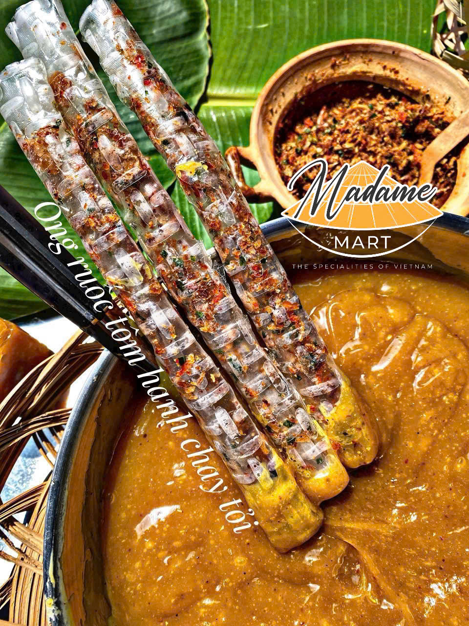 SET BÁNH TRÁNG TÔM CHÁY MUỐI BÉO