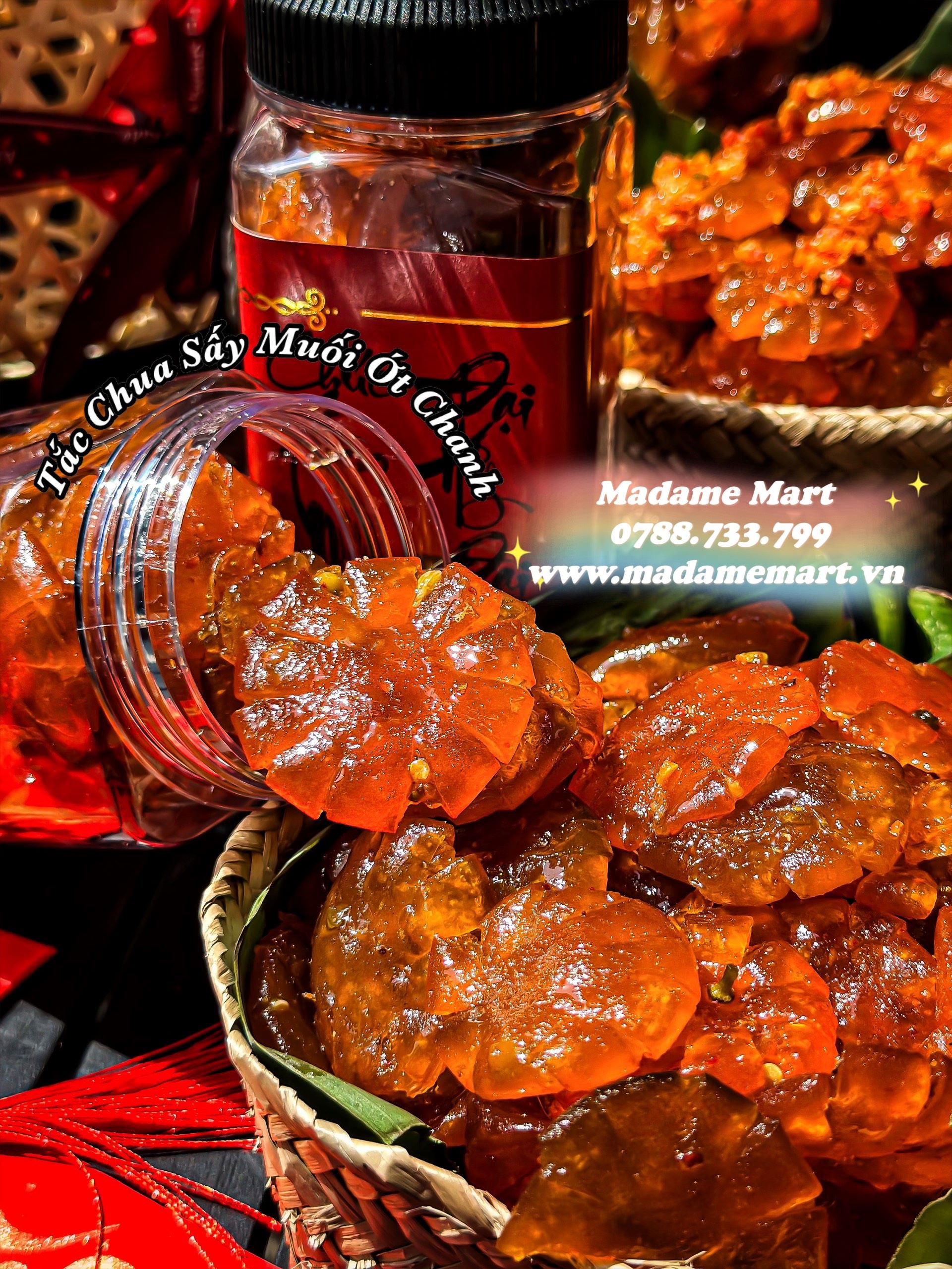 TẮC CHUA SẤY MUỐI ỚT CHANH (HỦ 400G)