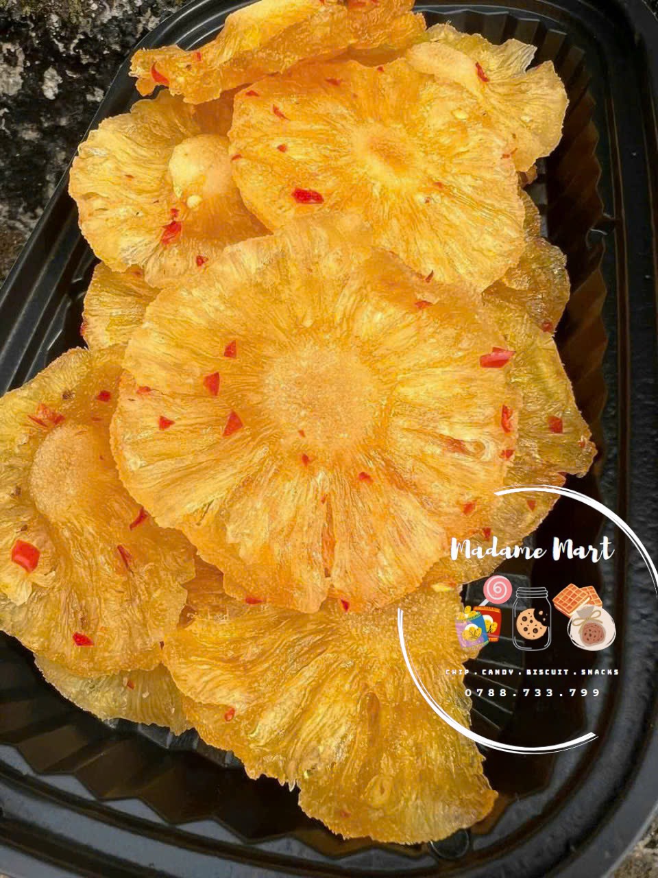 THƠM MẬT SẤY MUỐI ỚT (HỦ 300G)