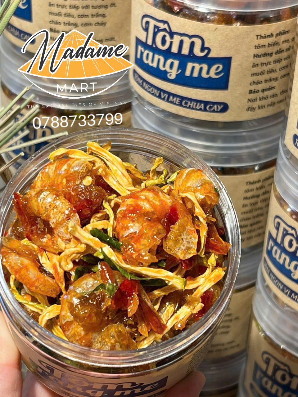 TÔM RANG ME (Hũ 250G)