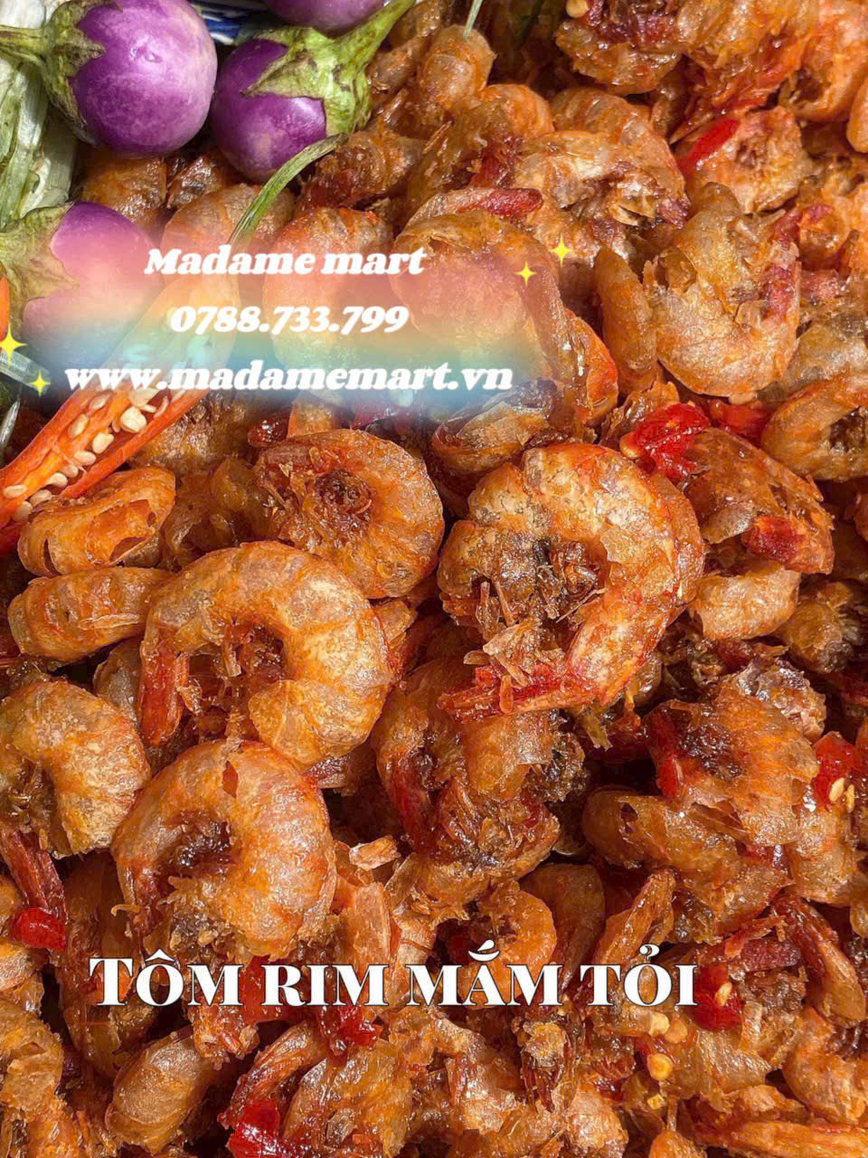 TÔM RIM MẮM TỎI (Hũ 250G)