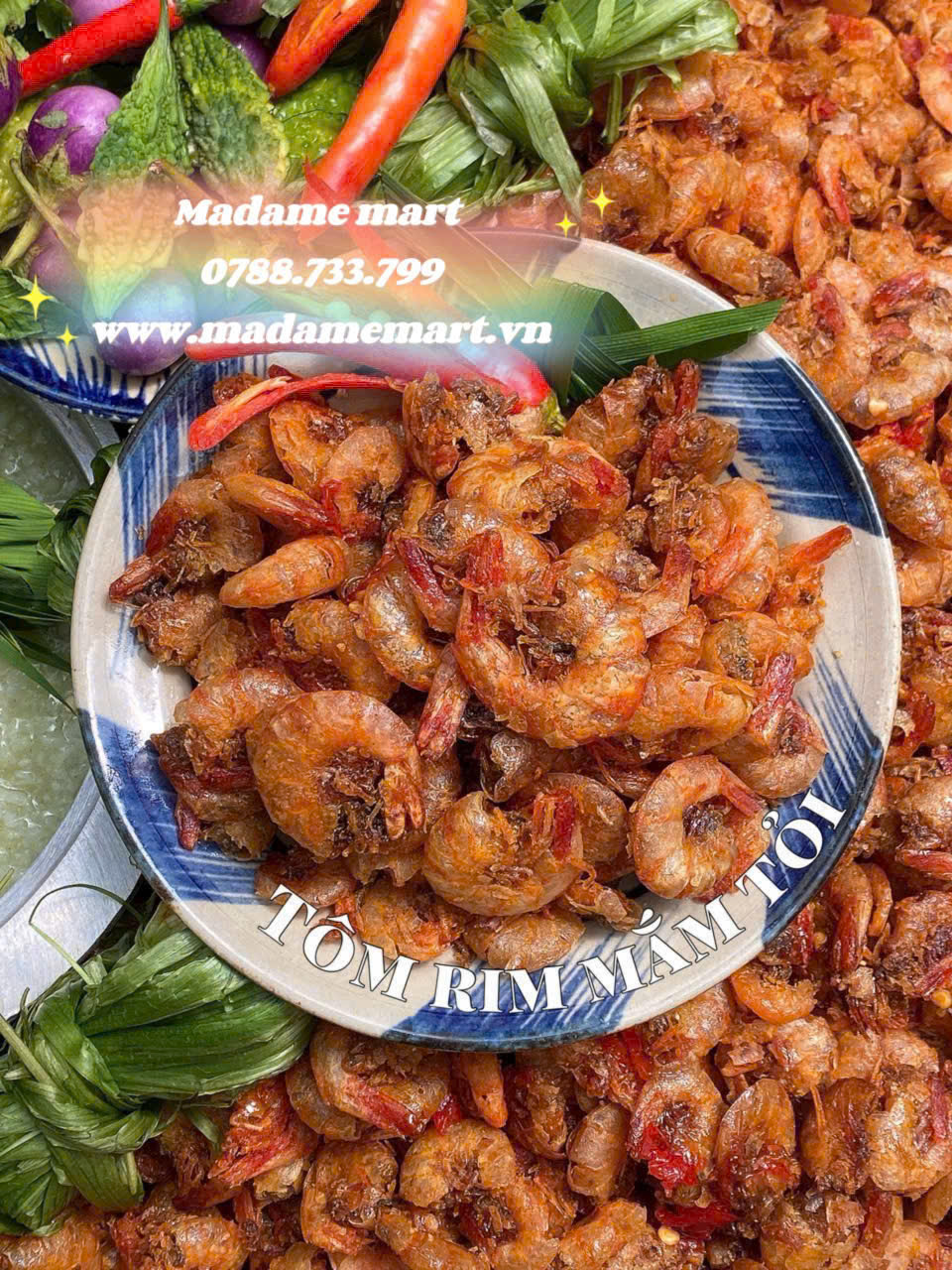 TÔM RIM MẮM TỎI (Hũ 250G)