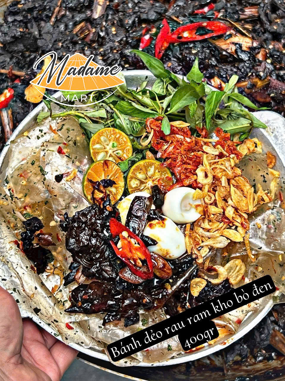 BÁNH TRÁNG KHÔ BÒ ĐEN